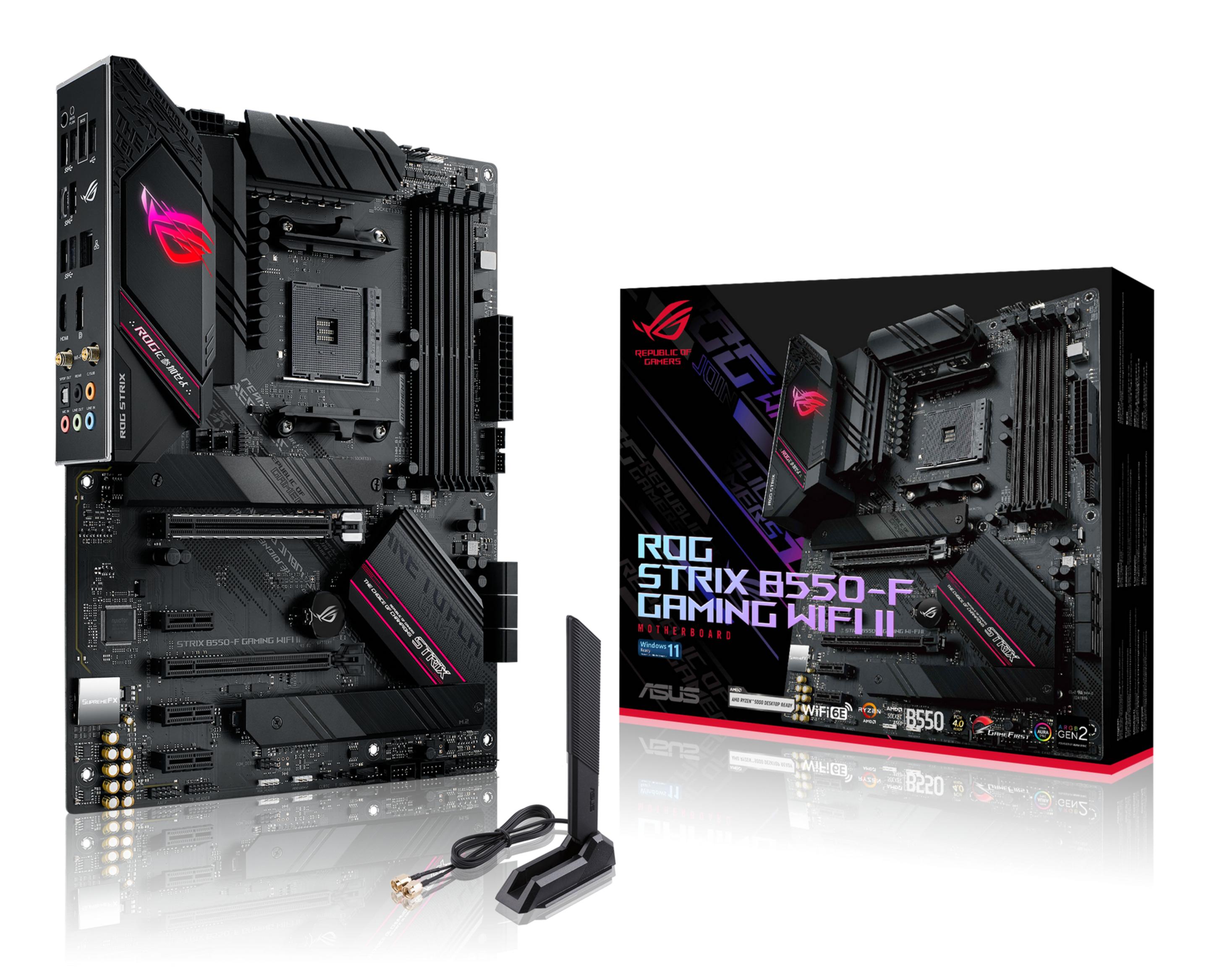 Motherboard ASUS ROG STRIX B550-F GAMING WIFI II (AM4 - AMD Ryzen 3000 Series - ATX - Preto)