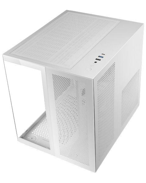 Caixa Micro-ATX MARS GAMING MC-NOVAM (Micro ATX, Mini-ITX - Mini Tower - Metal, Vidro temperado - Branco)