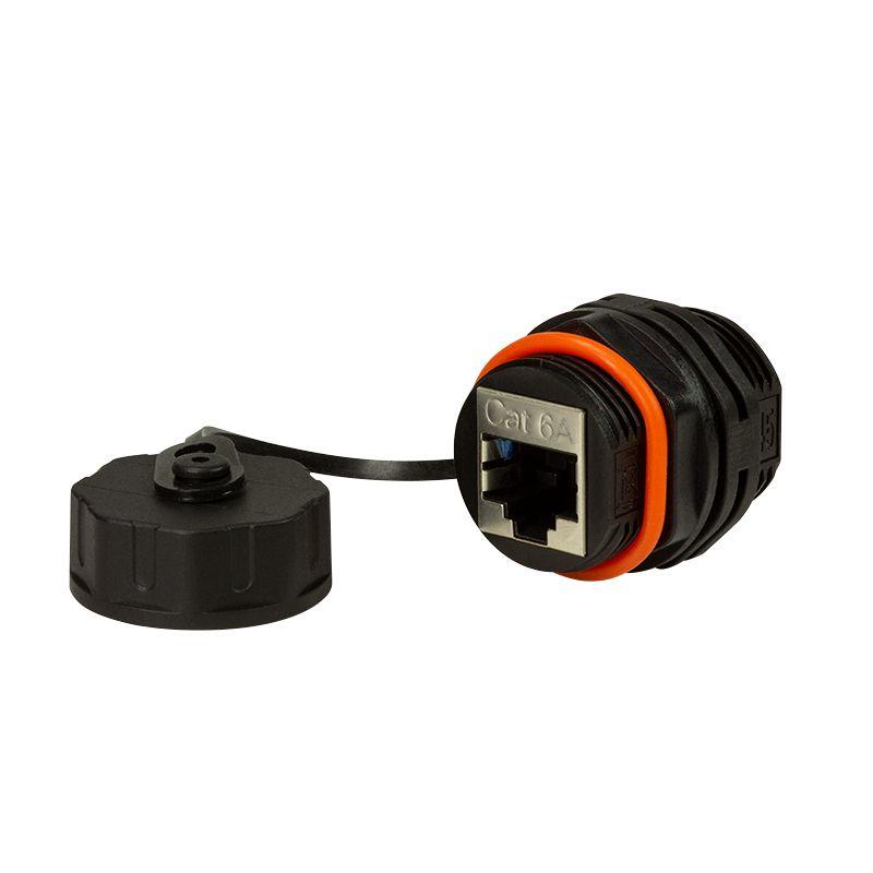 Acoplador RJ45 LOGILINK NP0083 (Preto e Laranja), miniatura 3