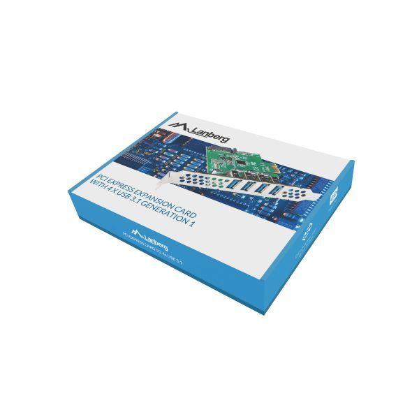 Placa Controladora USB LANBERG PCE-US3-004 (Perfil completo / baixo perfil - Renesas NEC/uPD720201 - Verde e Metálico) — miniatura 3