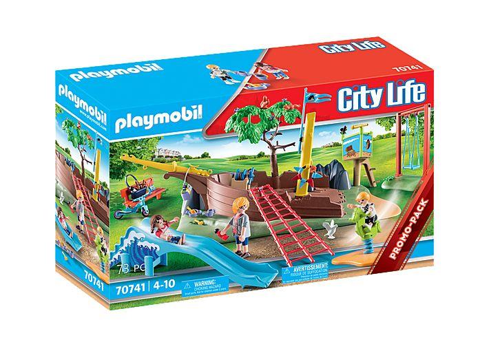 Conjunto de Parque de Aventuras PLAYMOBIL City Life 70741 (4 a 10 anos - Multicor)