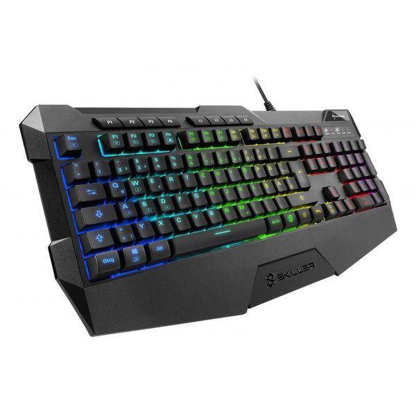 Teclado SHARKOON SKILLER SGK4 (Alemão - Interruptor de membrana - Tamanho completo - Preto), miniatura 2