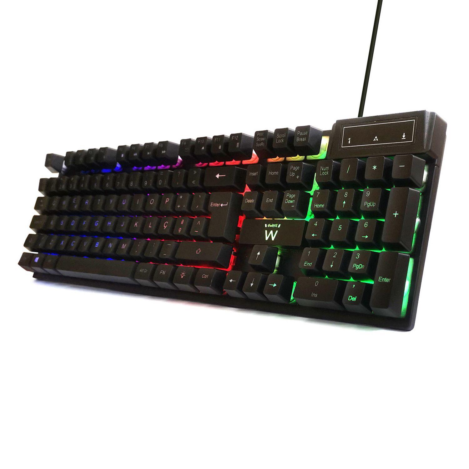 Teclado EWENT PL3319 (Português - Membrana - Tamanho completo - Preto), miniatura 2