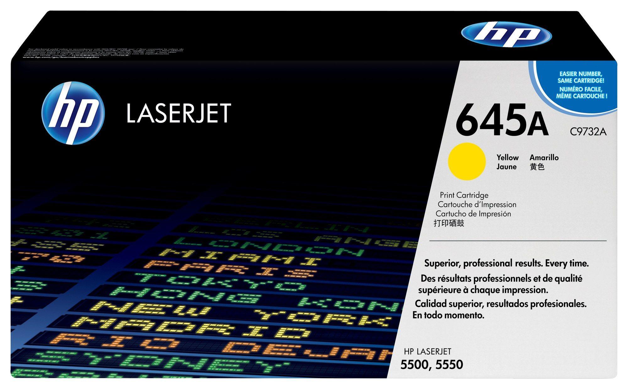 Toner HP C9732A (12 000 páginas - Amarelo)