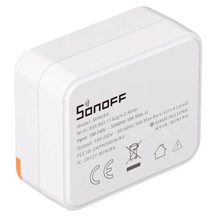 Relé Inteligente Wi-Fi SONOFF MINIR4 (Policarbonato - Branco e Laranja), miniatura 2