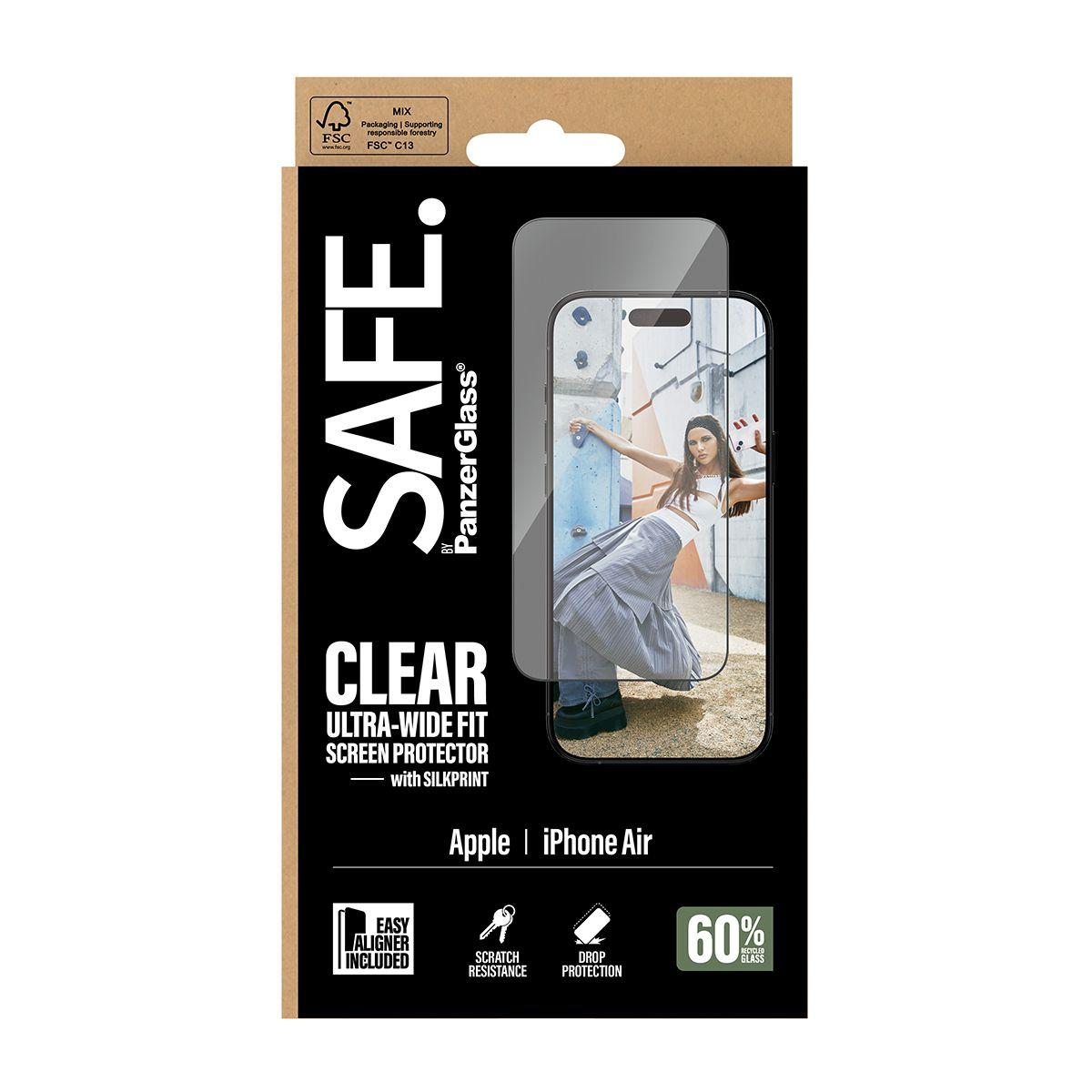 Protetor de Ecrã PANZERGLASS SAFE. by PanzerGlass SA54913 (Apple iPhone Air - Apple - Transparente), miniatura 3
