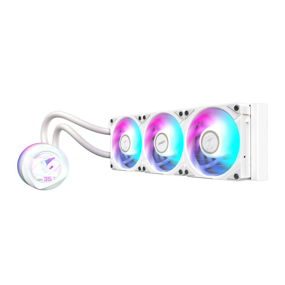 Refrigeração Líquida AIO GIGABYTE AORUS WATERFORCE X II 360 ICE (12 cm - 2400 RPM - Multi - Branco) — miniatura 3