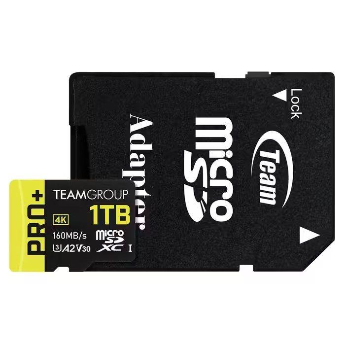 Cartão de Memória microSD TEAM GROUP PRO+ 1TB (1TB - Class 3 - Até 160 MB/s)