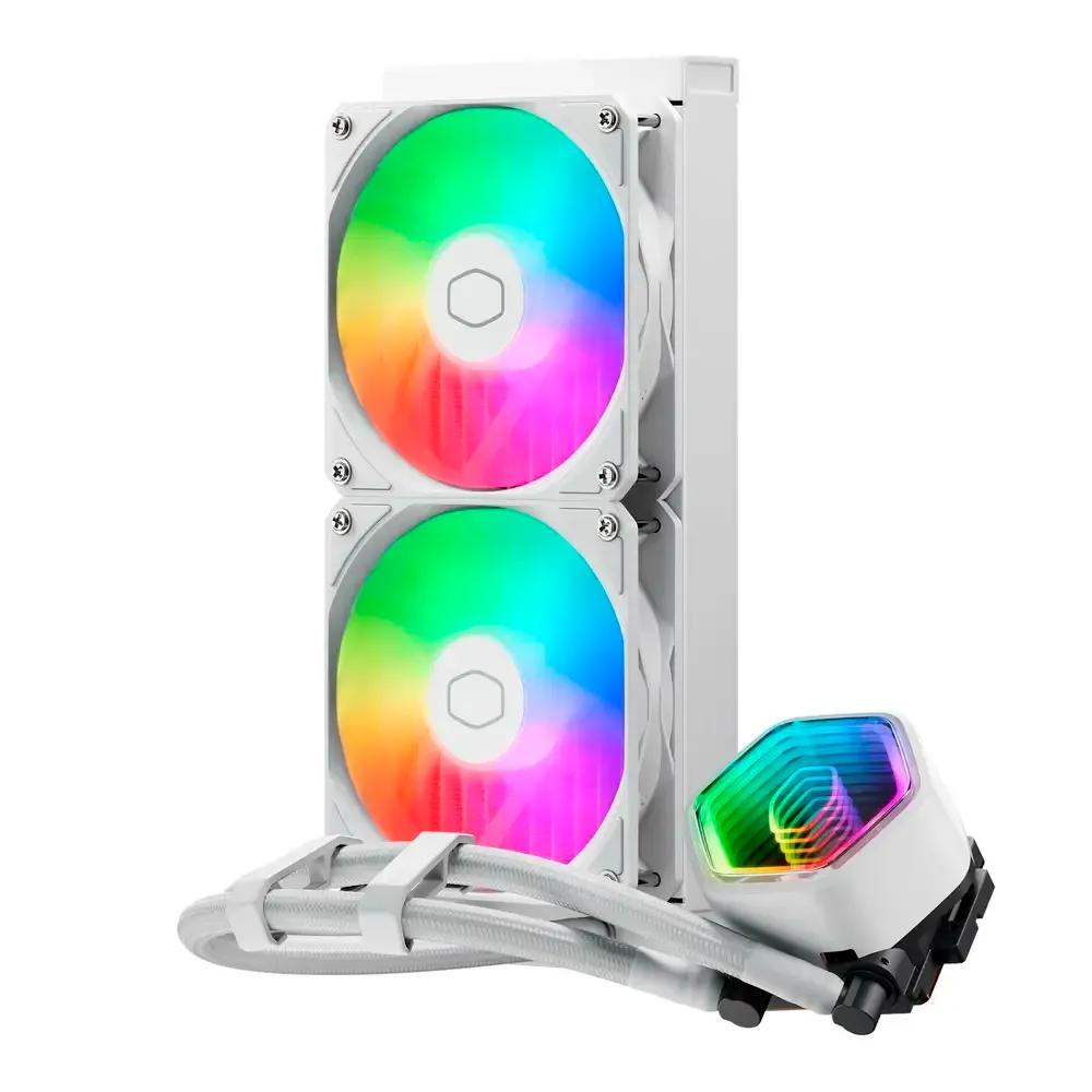 Kit de Refrigeração Líquida para CPU COOLER MASTER MasterLiquid 240 Core II (120 mm - 1750 RPM - Multi - Branco) — miniatura 2