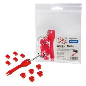 Bloqueador de Portos RJ45 LOGILINK MP0042 (Vermelho), miniatura 4