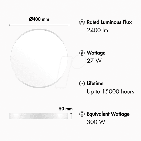 Candeeiro de Teto Inteligente LOGILINK SH0122 (Wi-Fi - 27 W - 2400 lm), miniatura 4