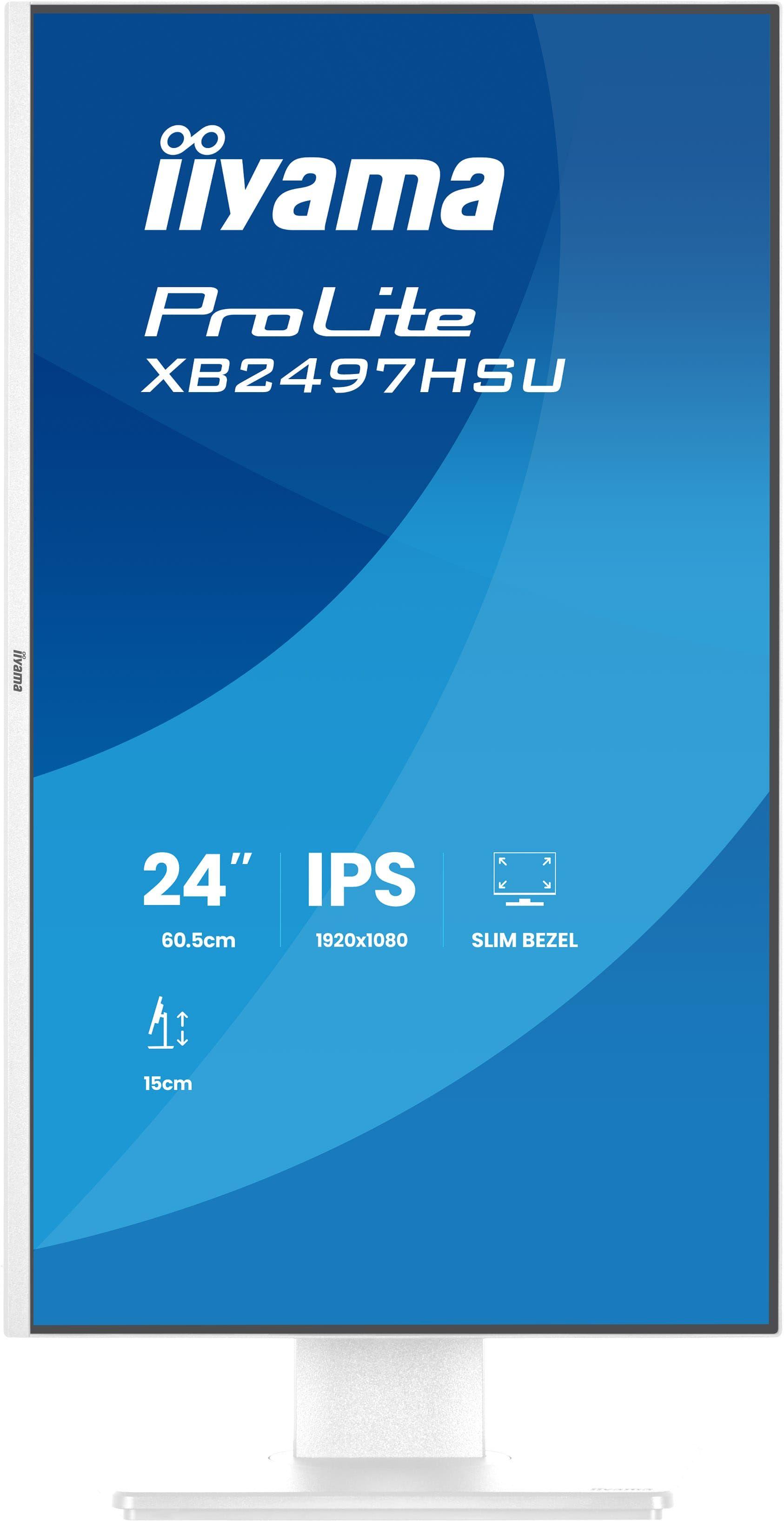 Monitor IIYAMA ProLite XB2497HSU-W1 (23,8" - IPS - 120 Hz - Branco) — miniatura 2