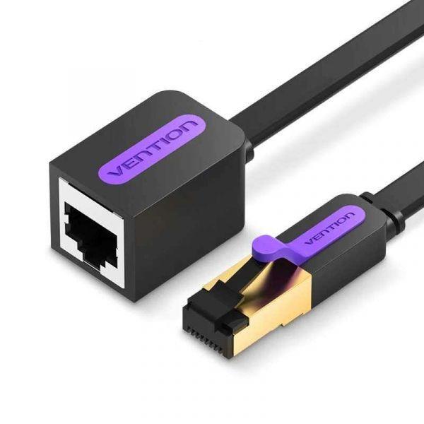 Cabo de Extensão de Rede VENTION ICBBL (10 m - Cat7 - RJ-45 - Preto), miniatura 2
