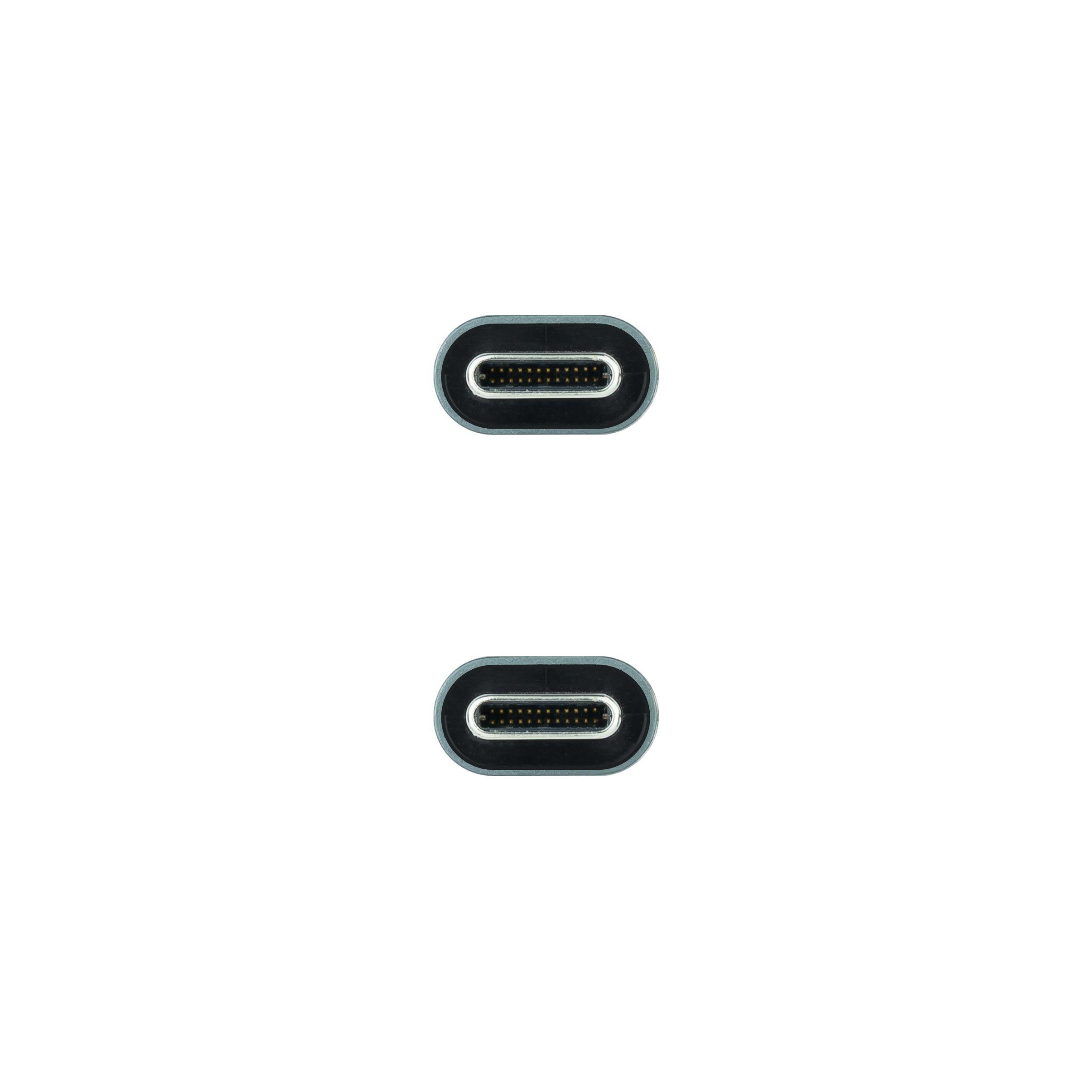 Cabo USB-C NANOCABLE 10.01.4301 (1 m - USB C - Preto) — miniatura 3