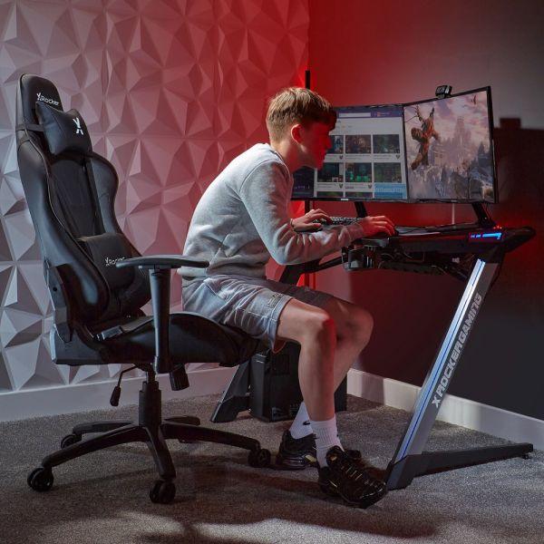 Cadeira Gaming X-ROCKER Agility Sport Esport (Preto), miniatura 4