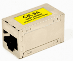 Acoplador RJ45 GEMBIRD NCA-LC6S-01 (2x RJ45 fêmea - Cabo redondo RJ45 - Bege)