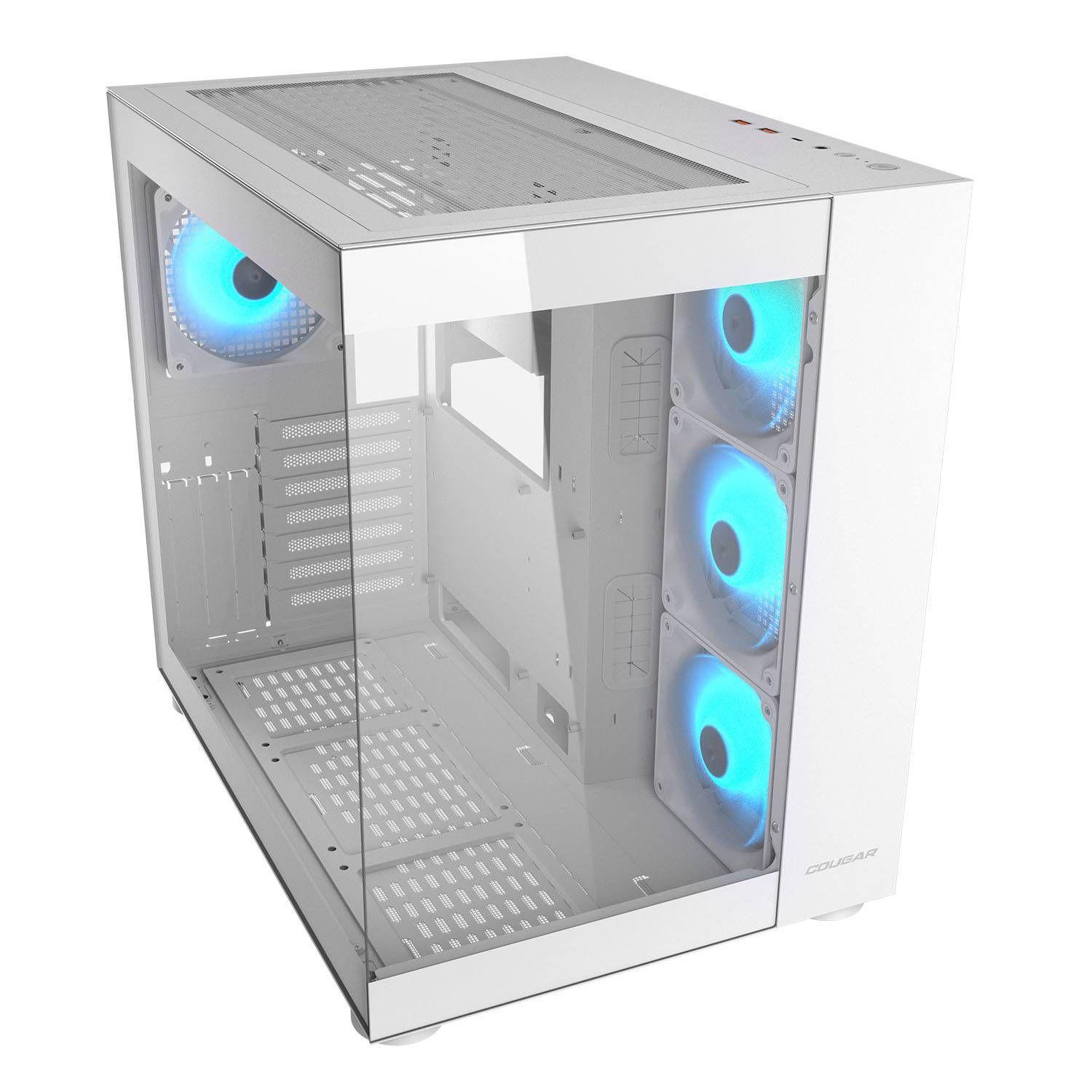 Caixa Mid-Tower COUGAR FV150 ARGB (ATX, Micro ATX, Mini-ITX - Mid-Tower - 180 mm - Branco) — miniatura 2