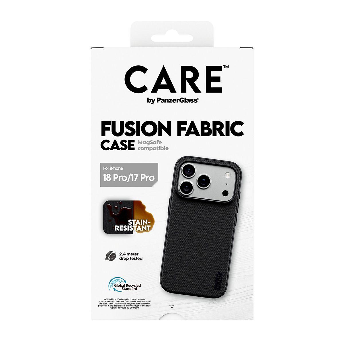 Capa PANZERGLASS CARE Fusion Fabric MagSafe (6,3" - Apple - Preto), miniatura 3