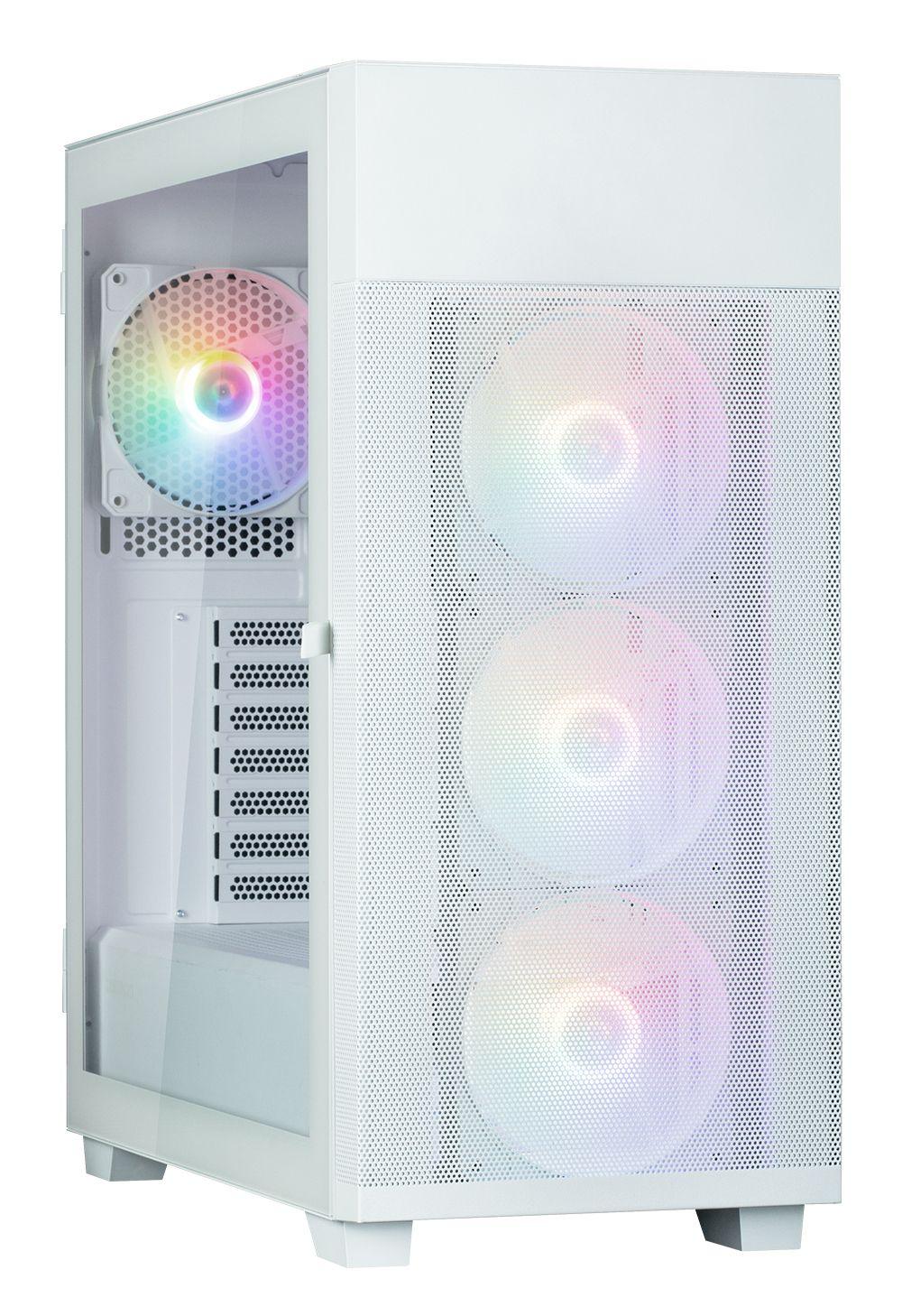 Caixa ATX ZALMAN S5 Neo (ATX, Micro ATX, Mini-ITX - Midi Tower - Plástico, aço, vidro temperado - Branco)