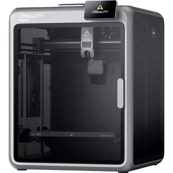 Impressora 3D Fechada CREALITY K2 Pro (FFF / FDM / LPD - 2,4 GHz / 5 GHz - USB, Ethernet, Wi-Fi - Transparente)
