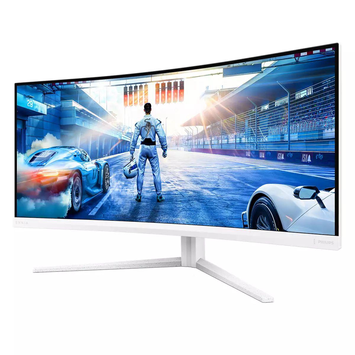 Monitor PHILIPS Evnia 34M2C5501A/00 (34" - Fast VA - 180 Hz - Branco) — miniatura 8