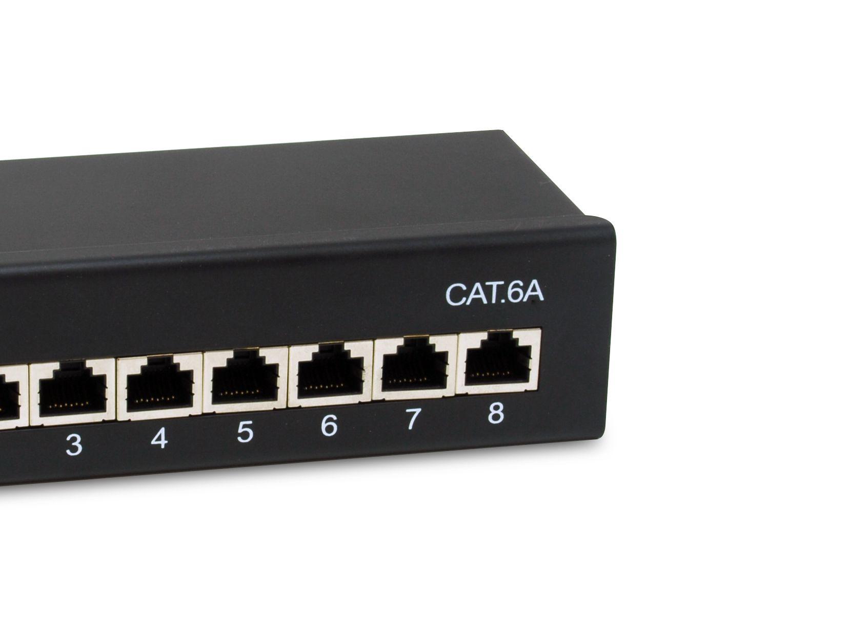 Patch Panel EQUIP 326621 (8 Portas RJ45 Cat6a 10GBase-T - Preto) — miniatura 4