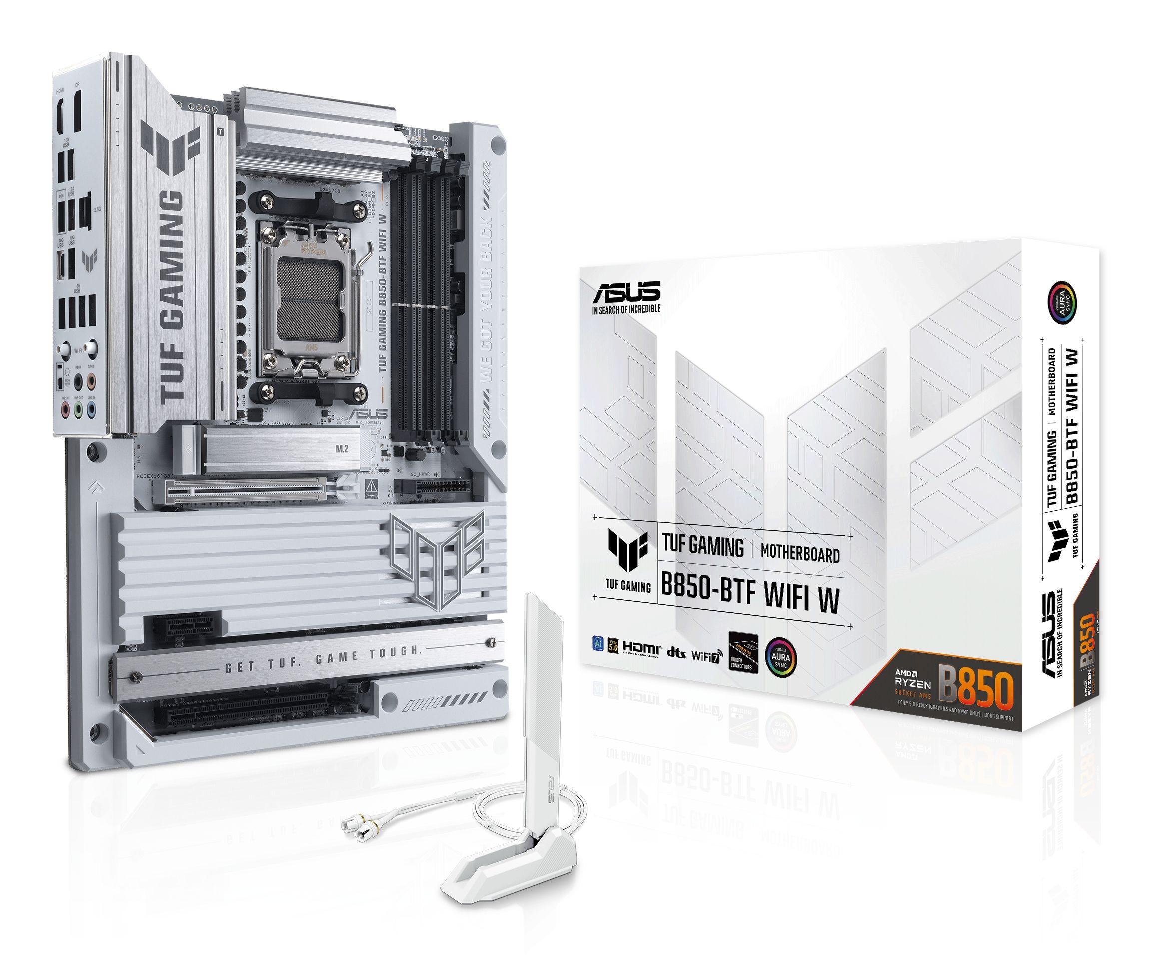 Motherboard ASUS TUF GAMING B850-BTF WIFI W (AM5 - ATX - Duplo canal - Branco)