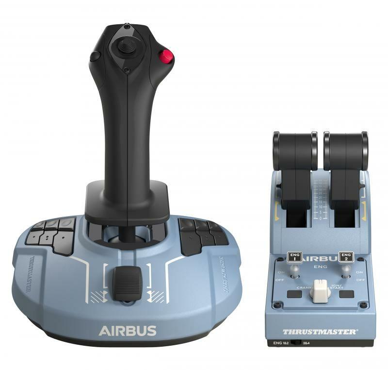 Simulador de Voo THRUSTMASTER TCA Officer Pack Airbus Edition (PC - Com fios - Preto e Azul)