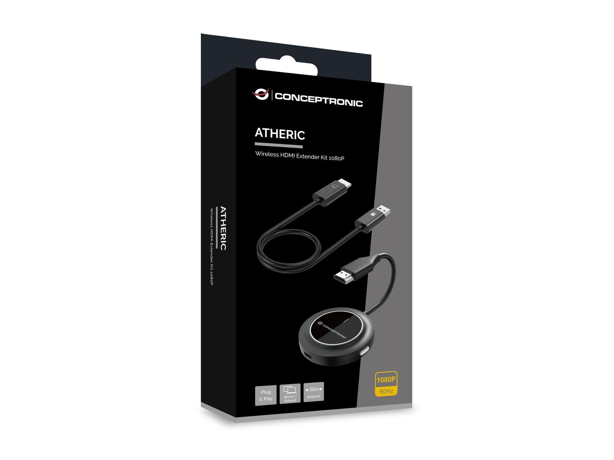 Adaptador de Ecrã Sem Fios CONCEPTRONIC ATHERIC02B (Wi-Fi de 5 GHz - Preto), miniatura 5