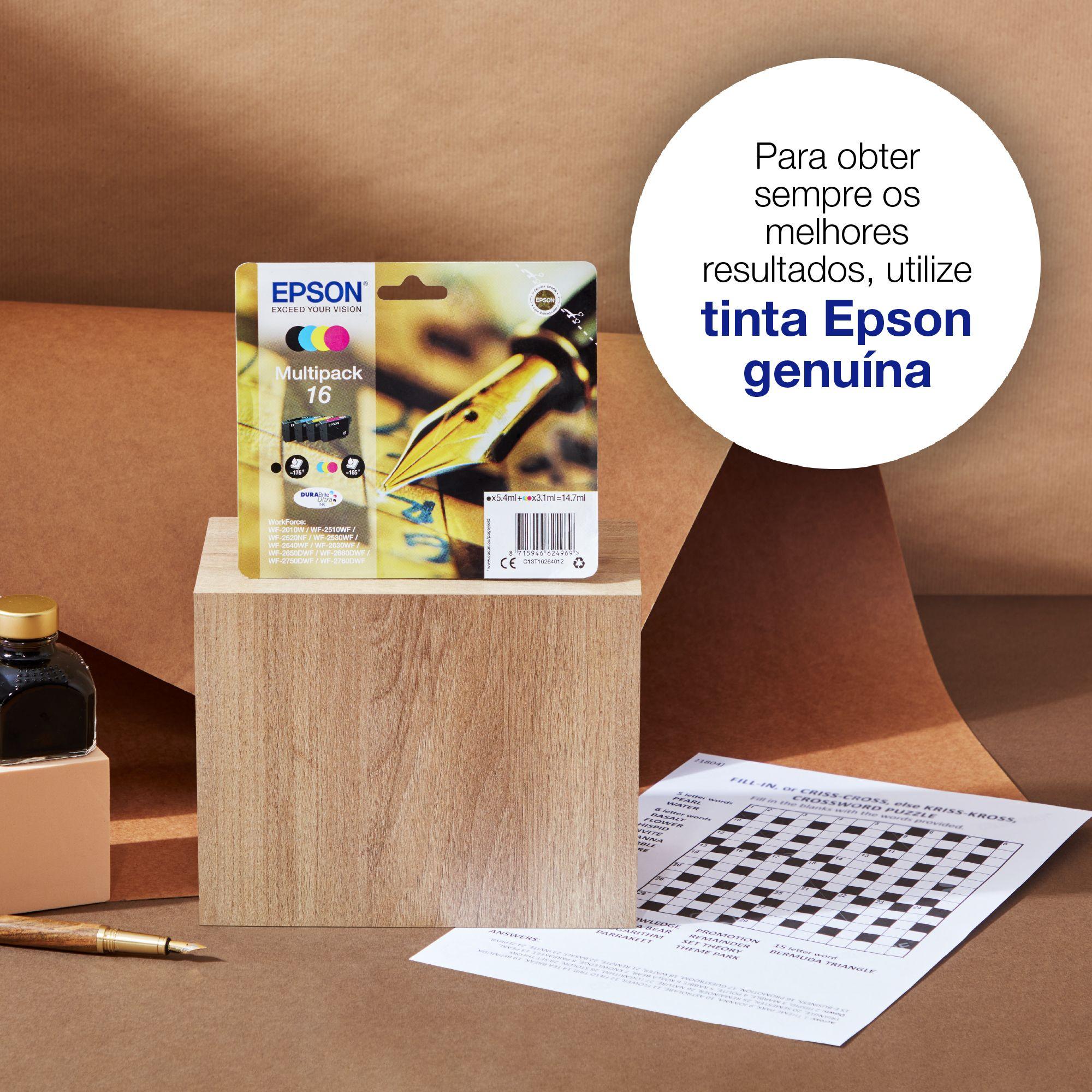 Pack de 4 Tinteiros EPSON T1626 C13T16264012 (Série 16 - Preto, Ciano, Magenta e Amarelo) — miniatura 2