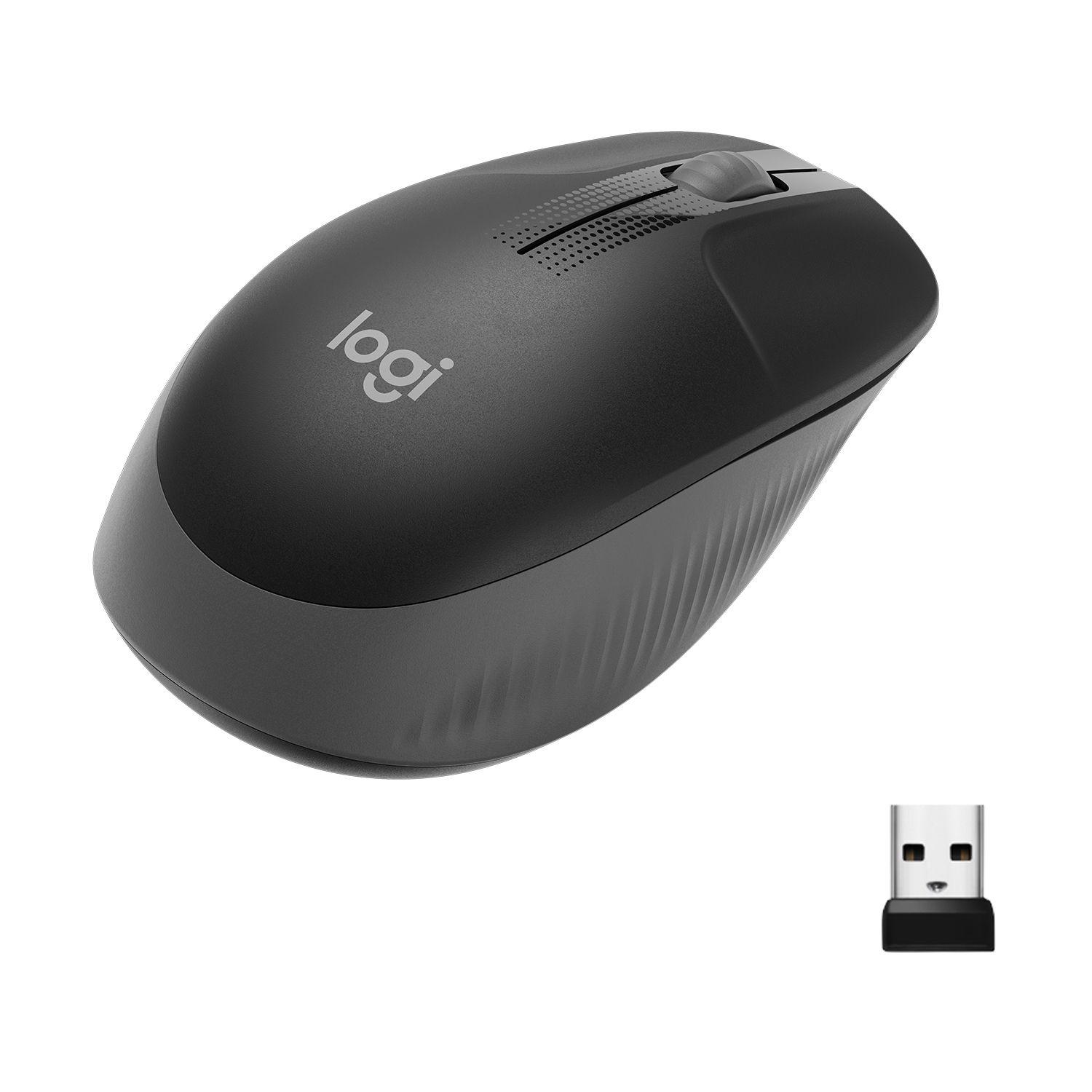 Rato LOGITECH M190 (Ambidestro - 1000 DPI - Ótico - Carvão) — miniatura 2