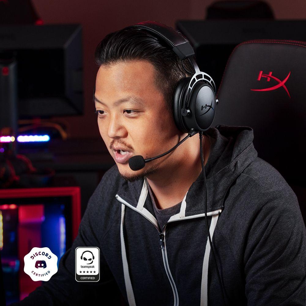 Headset Gaming HYPERX Cloud Alpha Wireless (Binaural - Com fios - Circum-aural - Preto/Vermelho) — miniatura 3