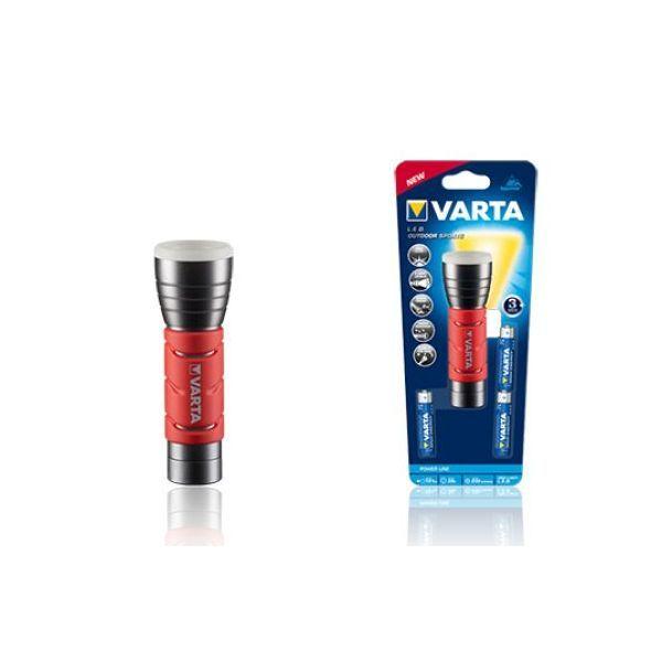 Lanterna de Mão VARTA Outdoor Sports F10 (250 lm - Preto e Vermelho)