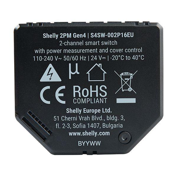 Relé Inteligente SHELLY 2PM Gen4 (2 Canais - Kit de 2 Unidades) — miniatura 2