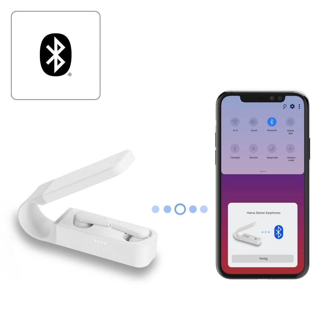 Auscultadores HAMA 00184104 Spirit Pocket (Binaural - True Wireless Stereo - Intra-aural - Branco), miniatura 13