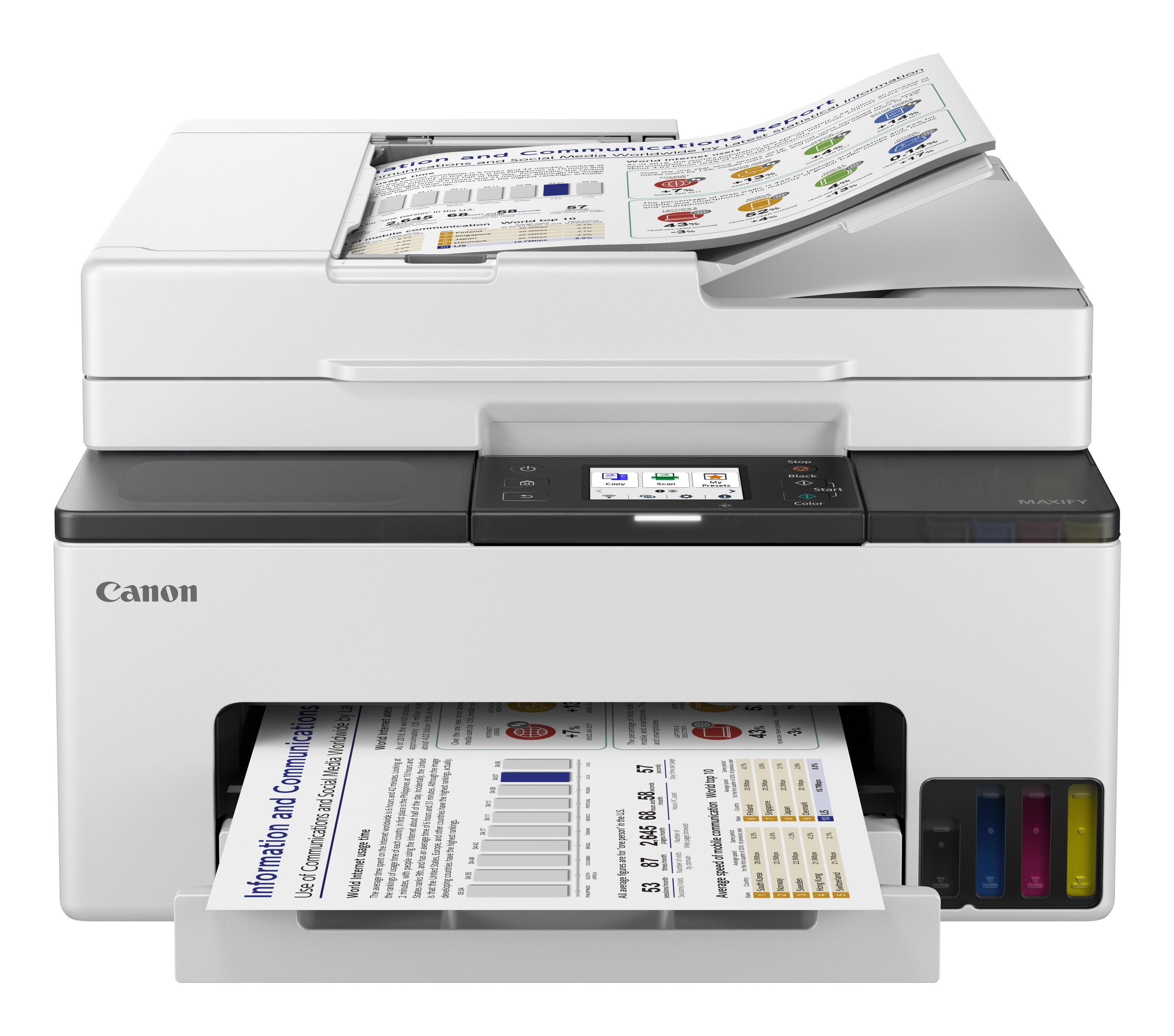 Impressora Multifunções a Jato de Tinta CANON MAXIFY GX2050 (A4 - Impressão a cores - 250 folhas - Preto/Branco), miniatura 3