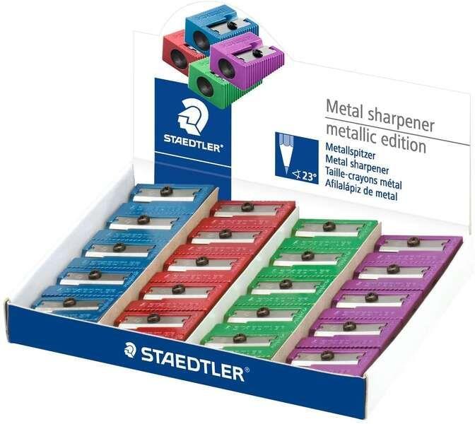 Afia-Lápis Metálico STAEDTLER 510 10 PR2 (Metal - Cores Sortidas)
