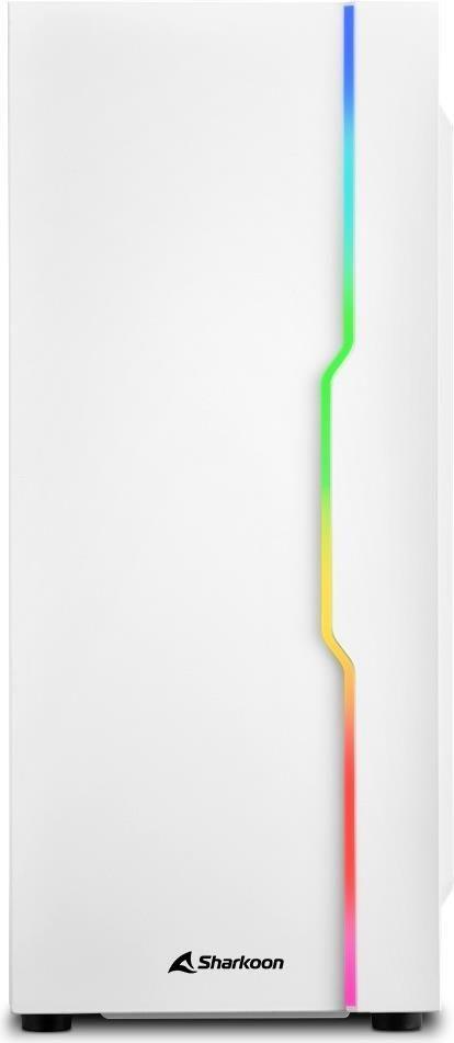 Caixa de Computador SHARKOON RGB Slider (ATX, Micro ATX, Mini-ITX - Midi Tower - RGB multicolorida - Branco)