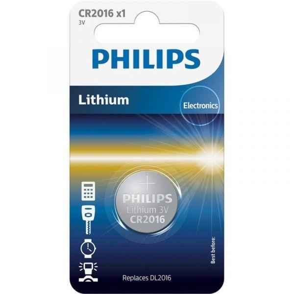 Pilha de Lítio PHILIPS CR2016/01B (Prateado), miniatura 2