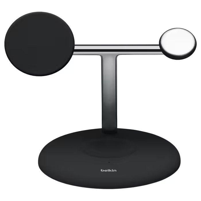 Carregador sem fios 3 em 1 BELKIN WIZ023vfBK (Qi2 e MagSafe - Preto), miniatura 2