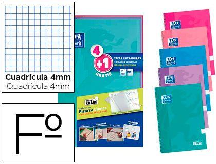 Caderno Espiral OXFORD School Classic Write&Erase Pack 4+1 (Cores Sortidas), miniatura 2