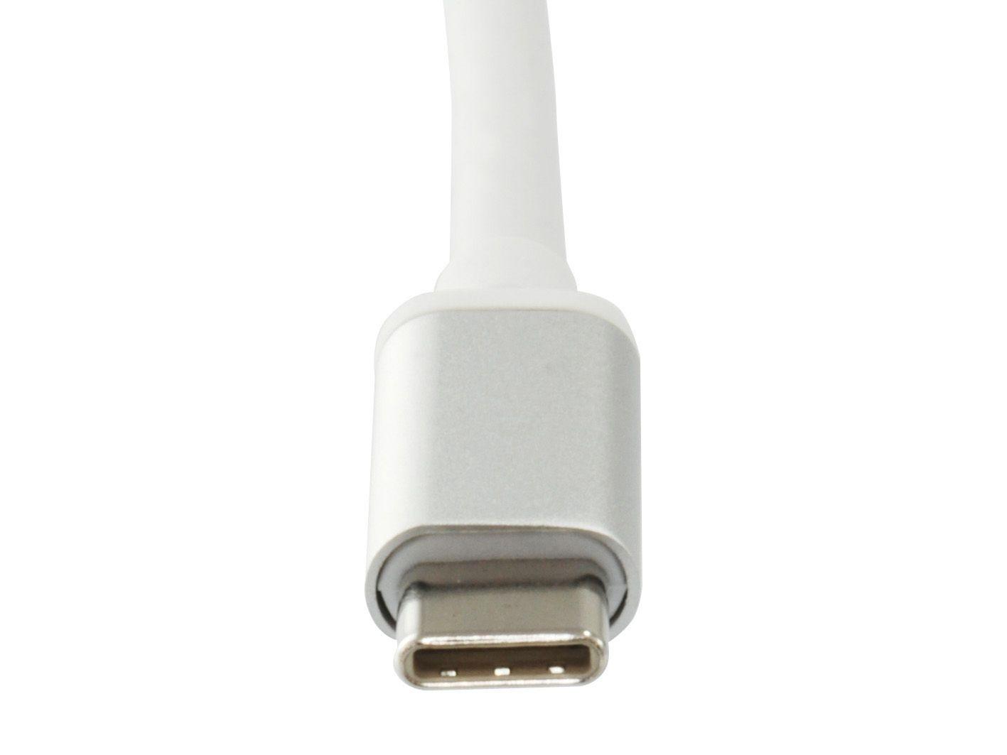 Adaptador USB-C Ethernet LEVELONE USB-0402 (Gigabit 1Gbps - Prateado e Branco) — miniatura 4