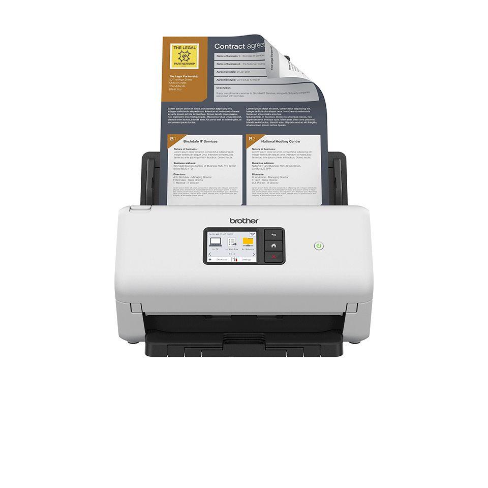 Scanner ADF BROTHER ADS-4550W (Preto e Branco)