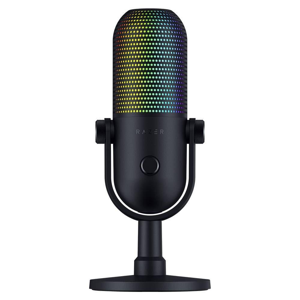 Microfone RAZER Seiren V3 Chroma (Microfone para tablet - Com fios - USB - Preto) — miniatura 2