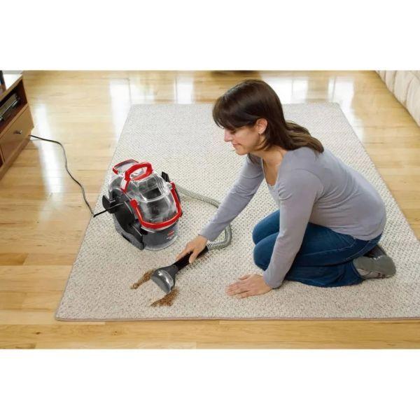 Aspirador de Tapetes e Estofos BISSELL SpotClean Professional 1558N (Altura 35,6 cm - 3,5 l - Tapete, degraus e estofos - Preto/Vermelho/Transparente), miniatura 6