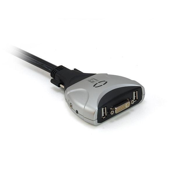 Switch KVM LEVELONE KVM-0260 (Preto e Cinzento) — miniatura 3