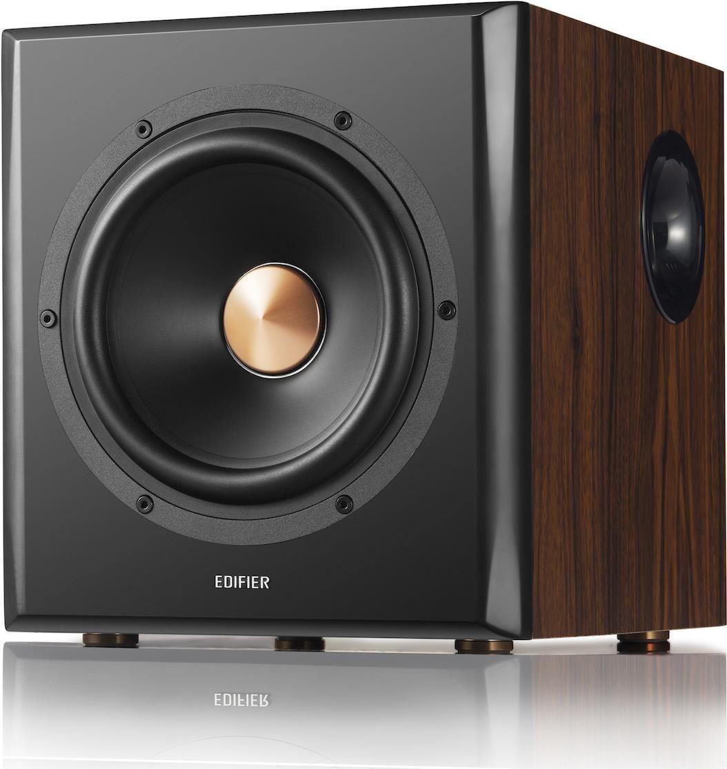 Colunas Ativas EDIFIER S360DB (150 W - Com fios e sem fios - Preto e Madeira)