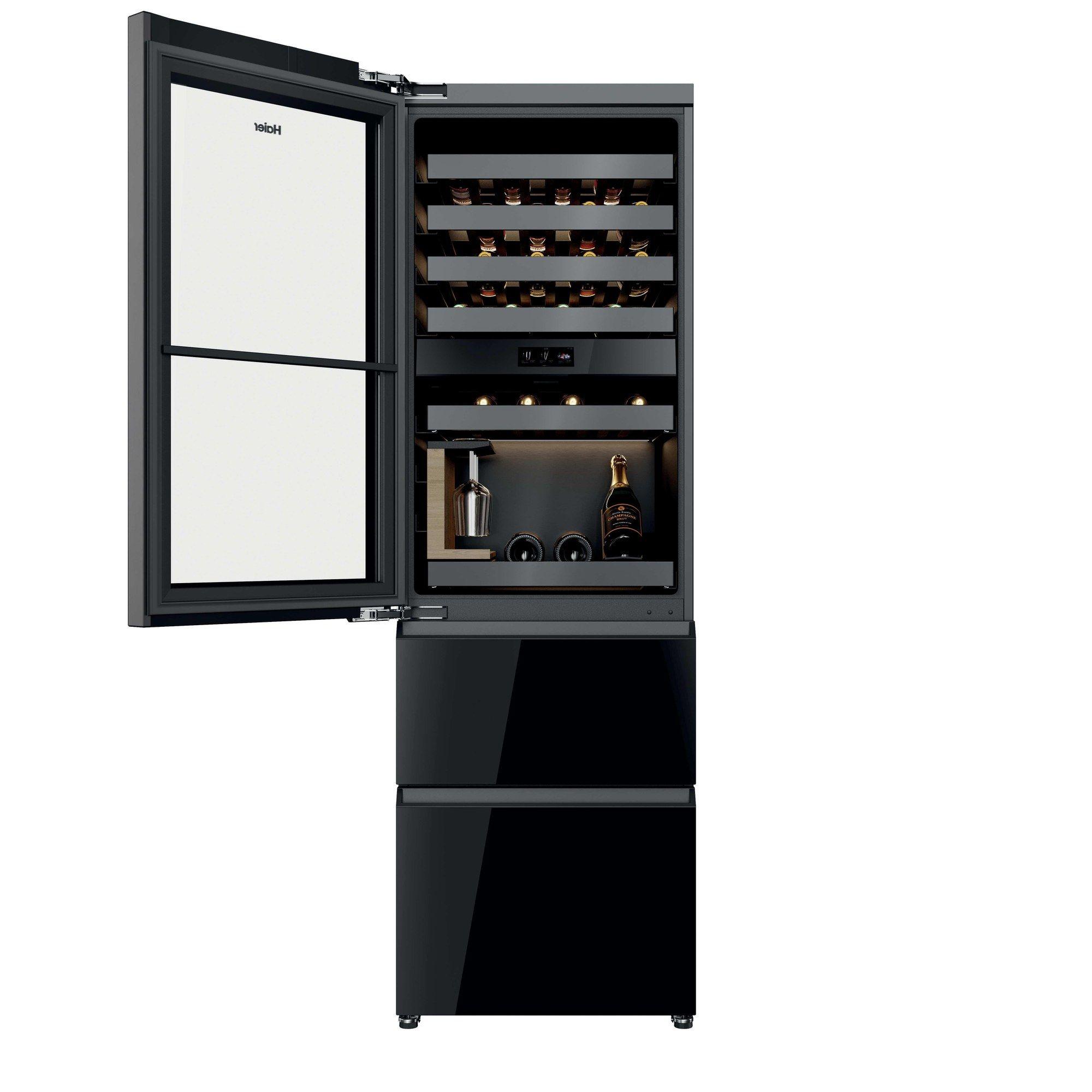 Cave de Vinhos de Encastre HAIER CSW9619ENGBW (Altura 190,6 cm - 191 cm - 60 cm - Preto), miniatura 2