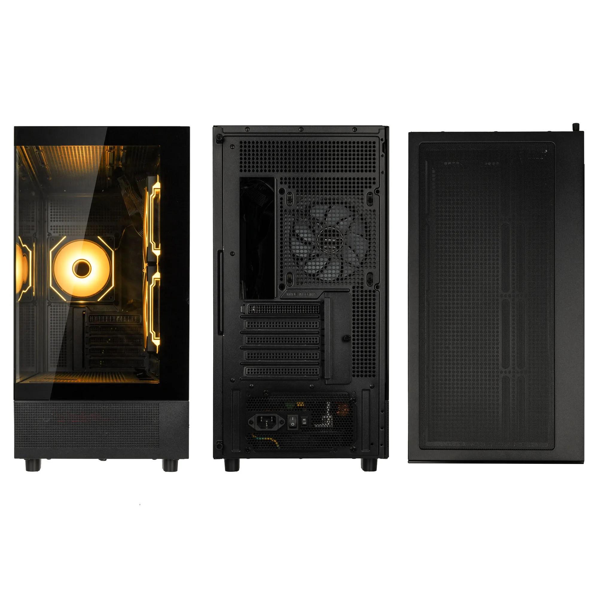 Caixa Micro-ATX GSI SMARTASSEMBLY GSI M-ATX G750G (750 W - Micro-ATX - ARGB) — miniatura 4