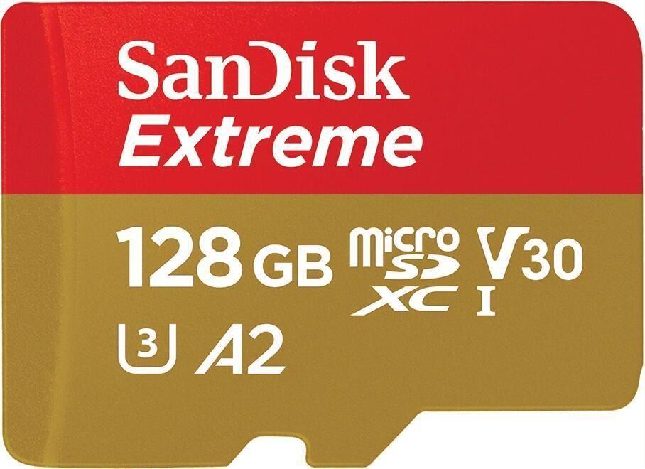 Cartão de Memória SANDISK Extreme SDSQXAA-128G-GN6MA (128GB - Classe 10 - Até 190 MB/s)